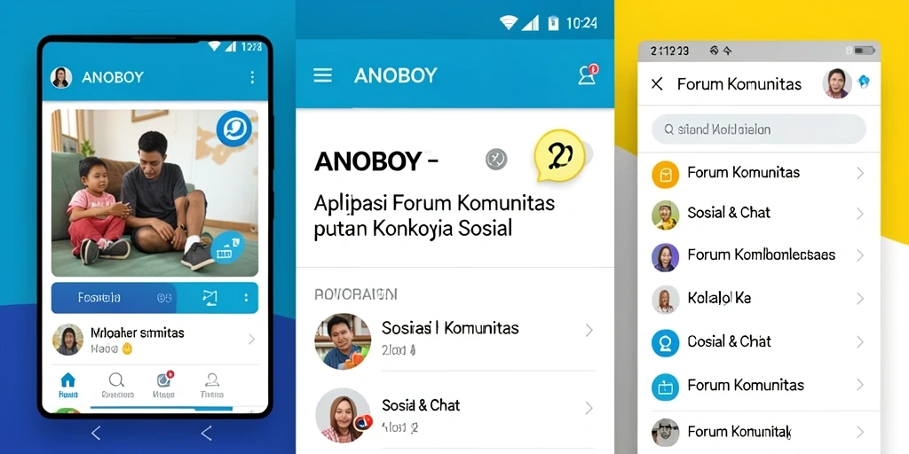 Antarmuka ANOBOY yang ramah pengguna untuk Forum Komunitas.