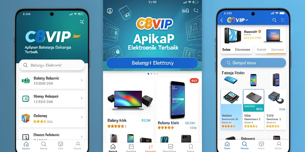Tampilan antarmuka C8VIP yang menarik dan mudah digunakan.