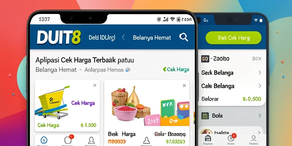 Antarmuka DUIT8 yang memudahkan pencarian harga produk.
