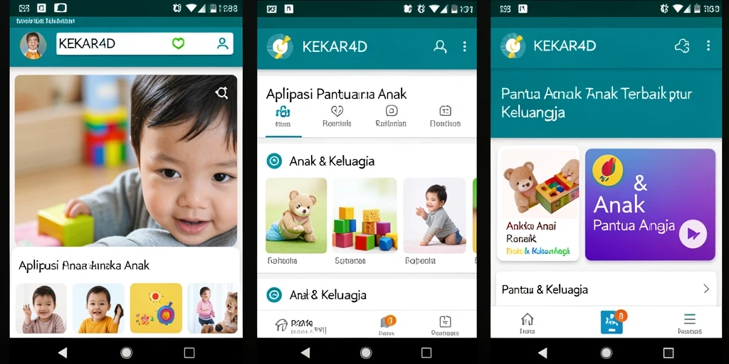 Tampilan antarmuka pengguna KEKAR4D untuk Pantau Anak.