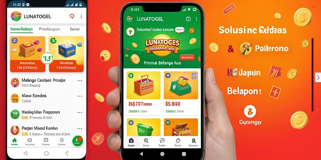 Tampilan antarmuka LUNATOGEL yang mudah digunakan dan menarik.