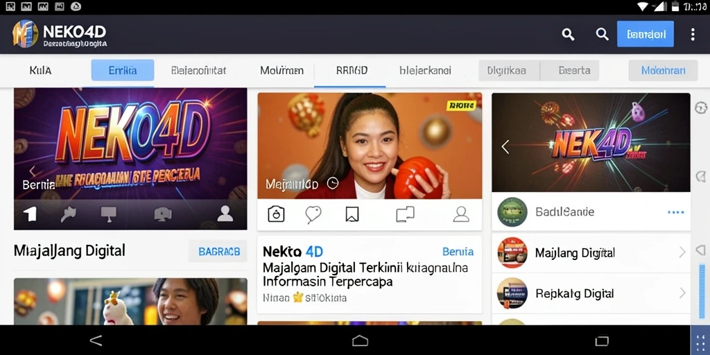 Tampilan antarmuka NEKO4D yang menarik dan informatif.