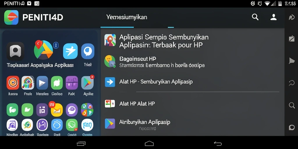 Tampilan antarmuka PENITI4D yang sederhana namun fungsional.