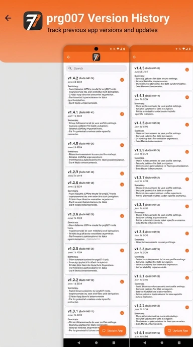 Riwayat Versi prg007 untuk Pengguna Android